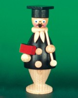 Seiffen Weihnachtshaus - <!--12-->Miniräuchermann Advokat Legler - Bild 1
